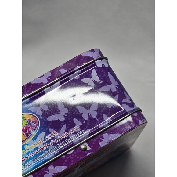 Lisa Frank ~UNICORN RAINBOW Tin Butterflies Metal Embossed Lunchbox Tin - Picture 7 of 15
